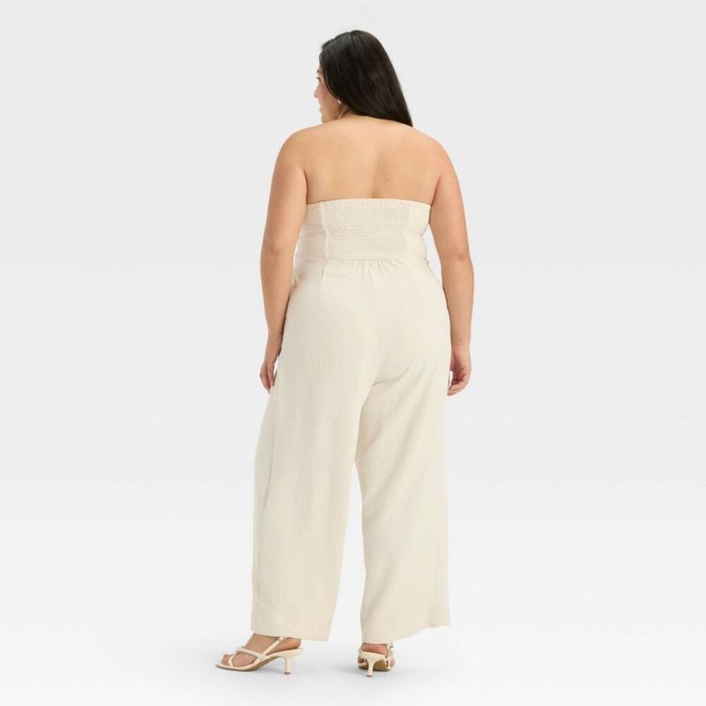 A New Day - Women's Jumpsuit - A New Day Cream 4X Cream - Picture 2 of 3